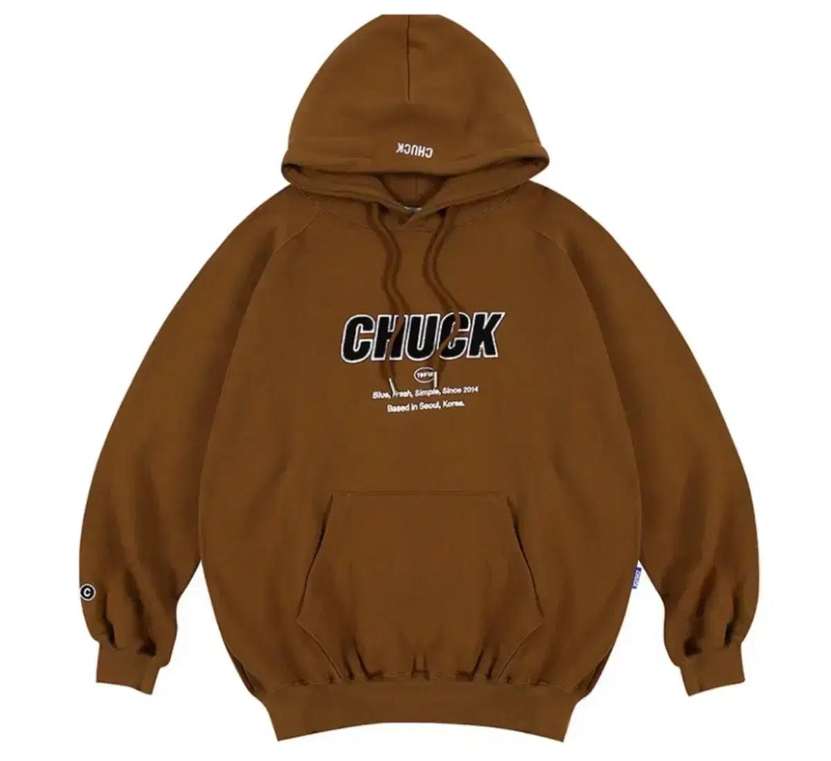 척 chuck 후드 후드티 갈색 브라운 19FW